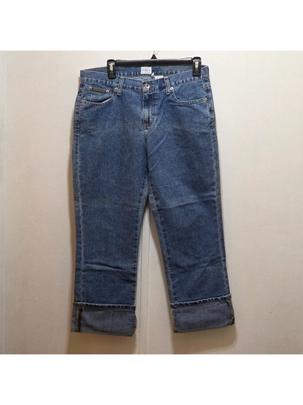 Calvin Klein Jeans Denim Blue Lean Cuffed Jean Ladies Size 8